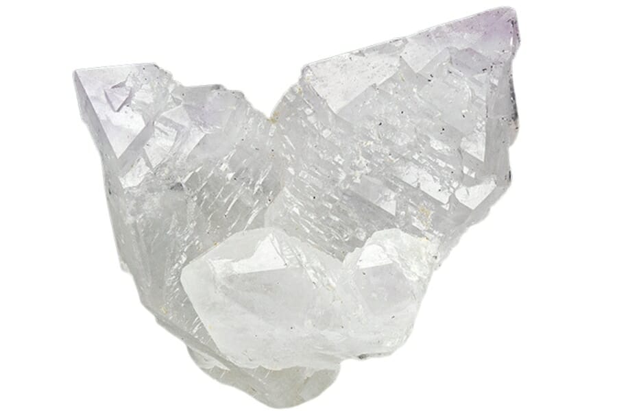 An elegant quartz crystal with a unique shape
