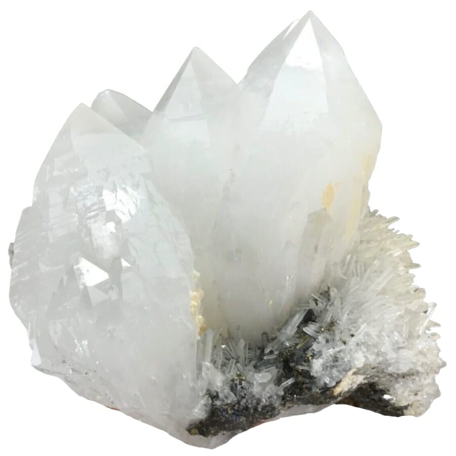 An elegant quartz crystal tower