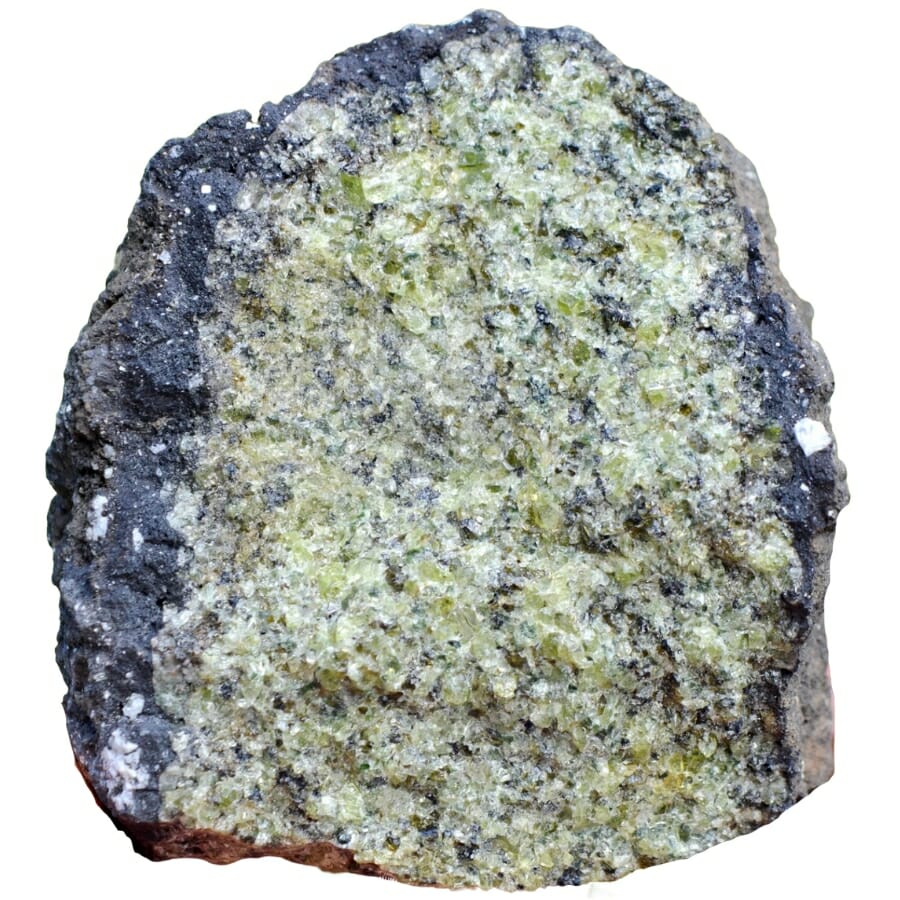 A lovely raw peridotite crystal