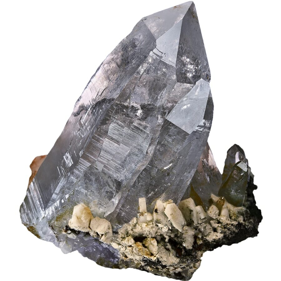 A gorgeous raw quartz crystal 