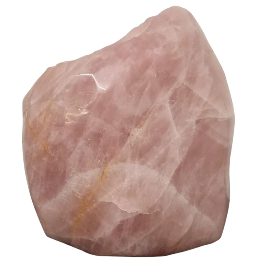 A huge chunk of a rose quartz free form