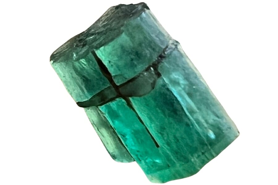 A mesmerizing unique piece of raw and unpolished emerald 