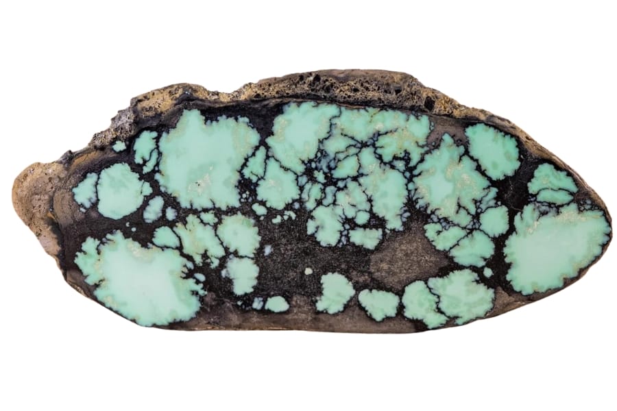 A mesmerizing unique turquoise rough stone