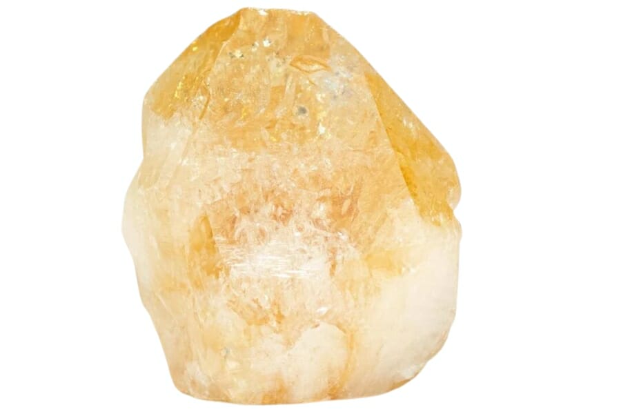 A gorgeous raw and natural bright citrine crystal