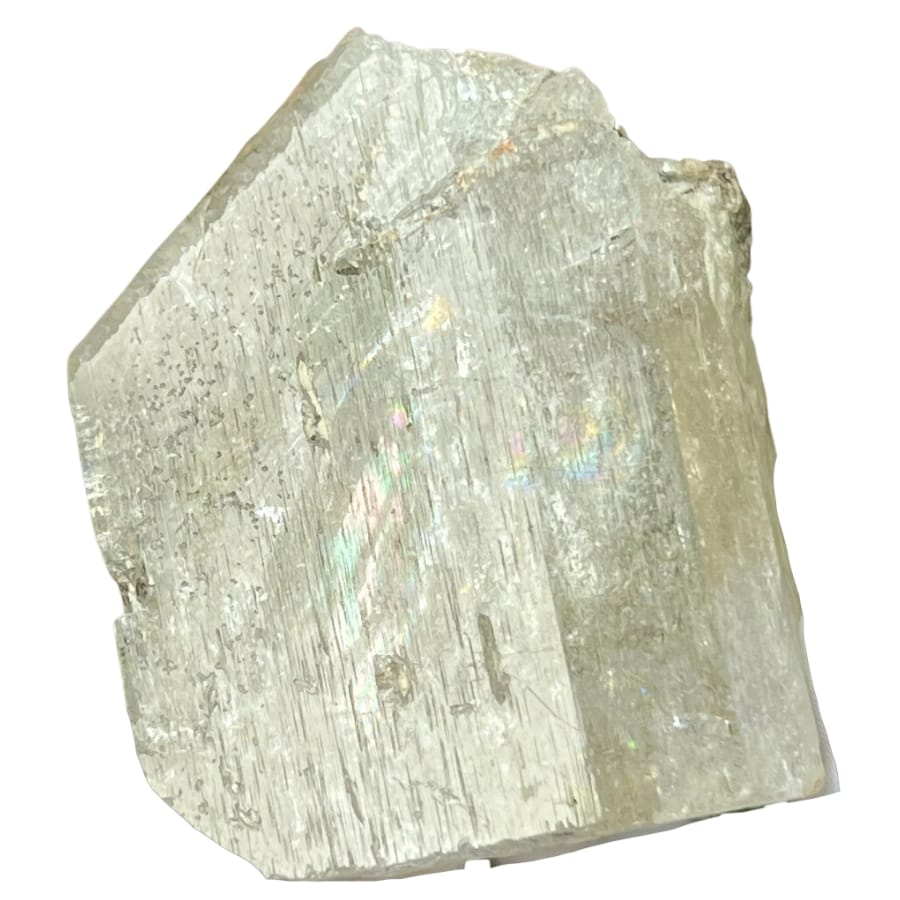 A majestic formation of a rough white topaz mineral
