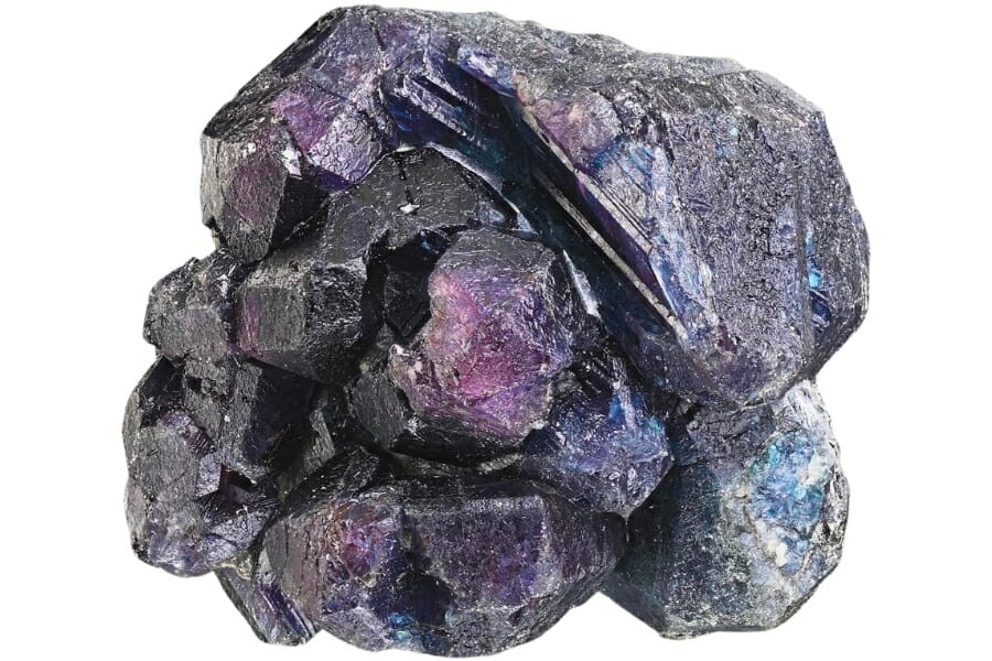 A raw Zimbabwe alexandrite exhibiting interesting violet-blue hue