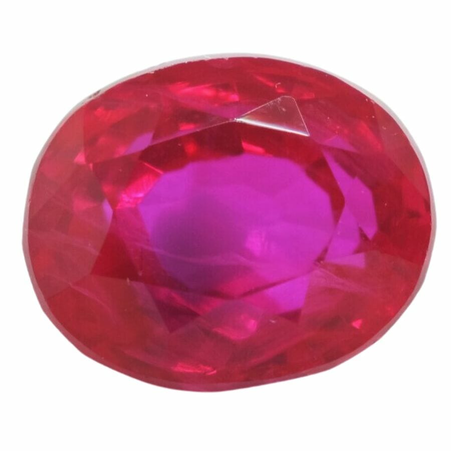 oval red Burmese ruby
