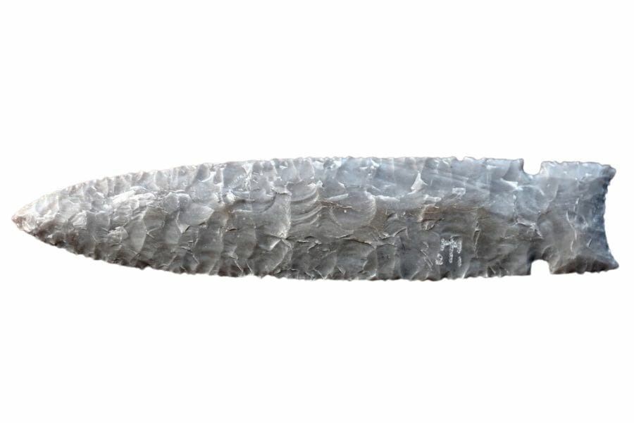 gray flint arrowhead