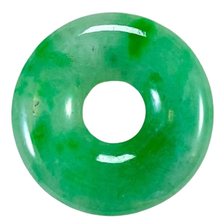 green donut-shaped jade