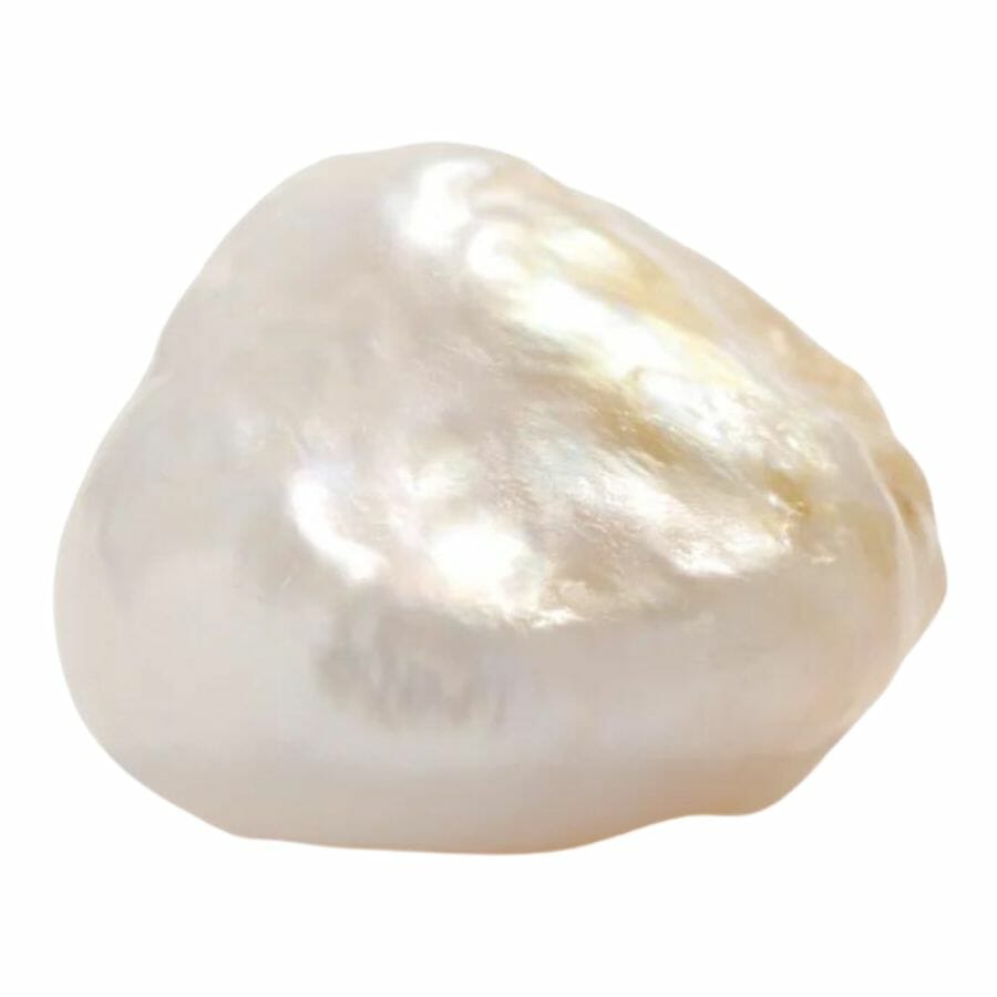 irregularly shaped white freshwater river pearl