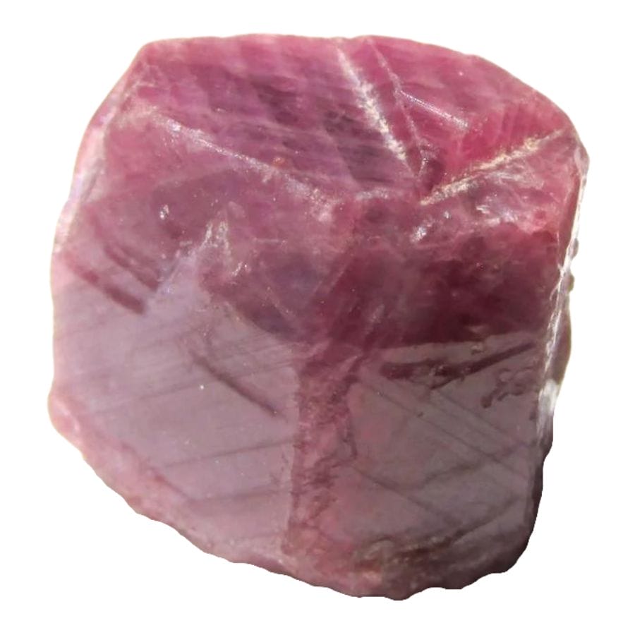 rough red ruby crystal