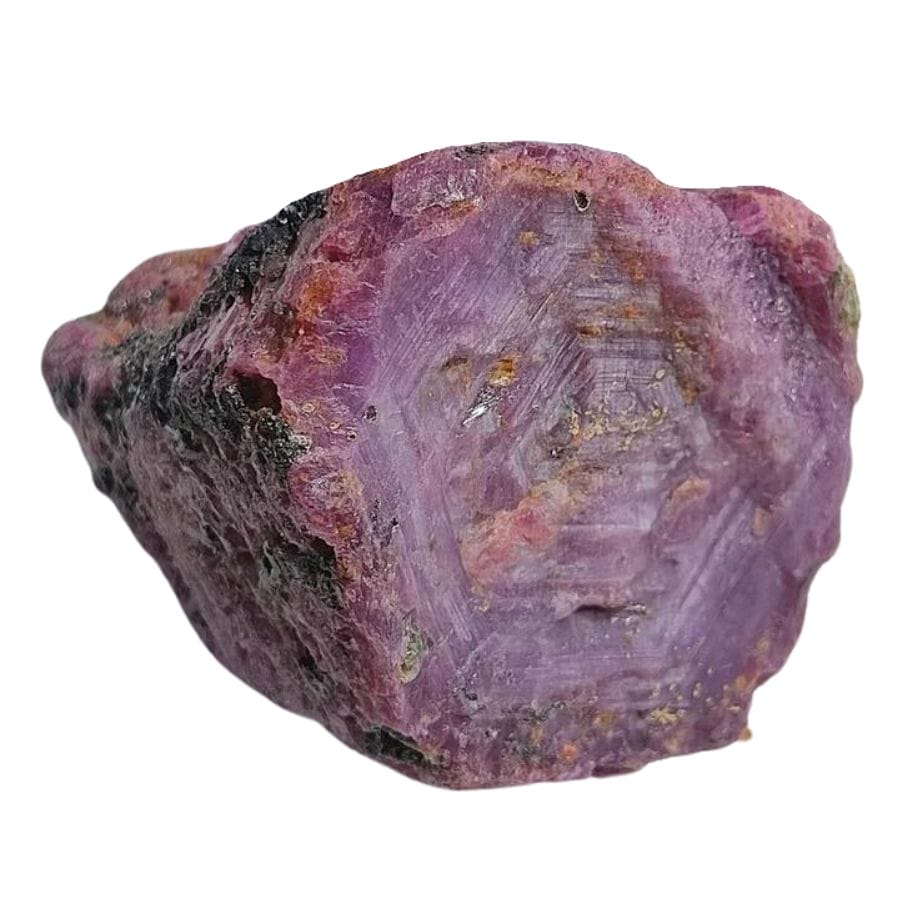 rough red ruby crystal