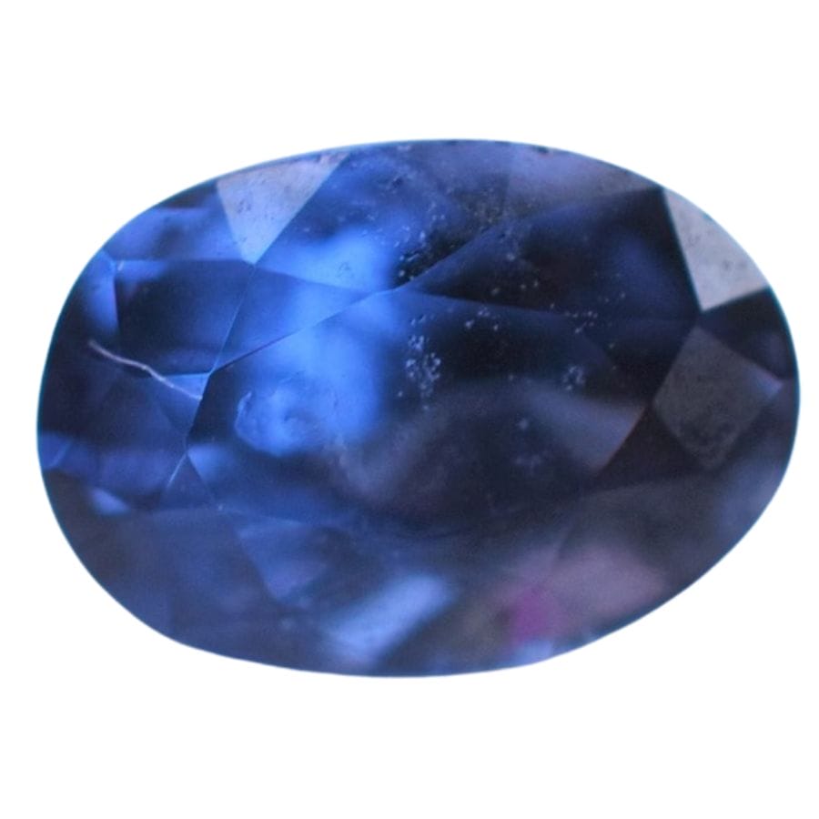 blue oval cut spinel