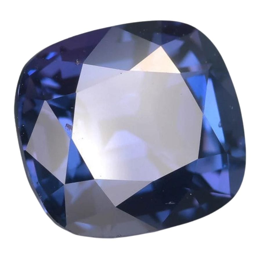 bright blue cushion cut spinel