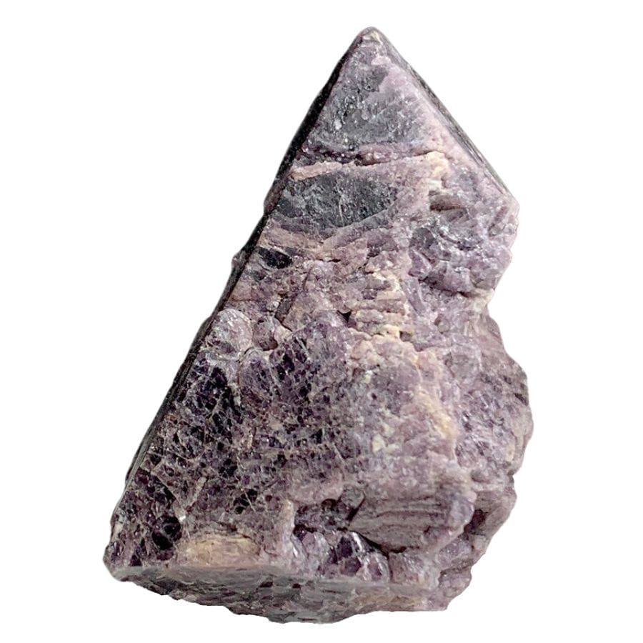 rough triangular purple spinel