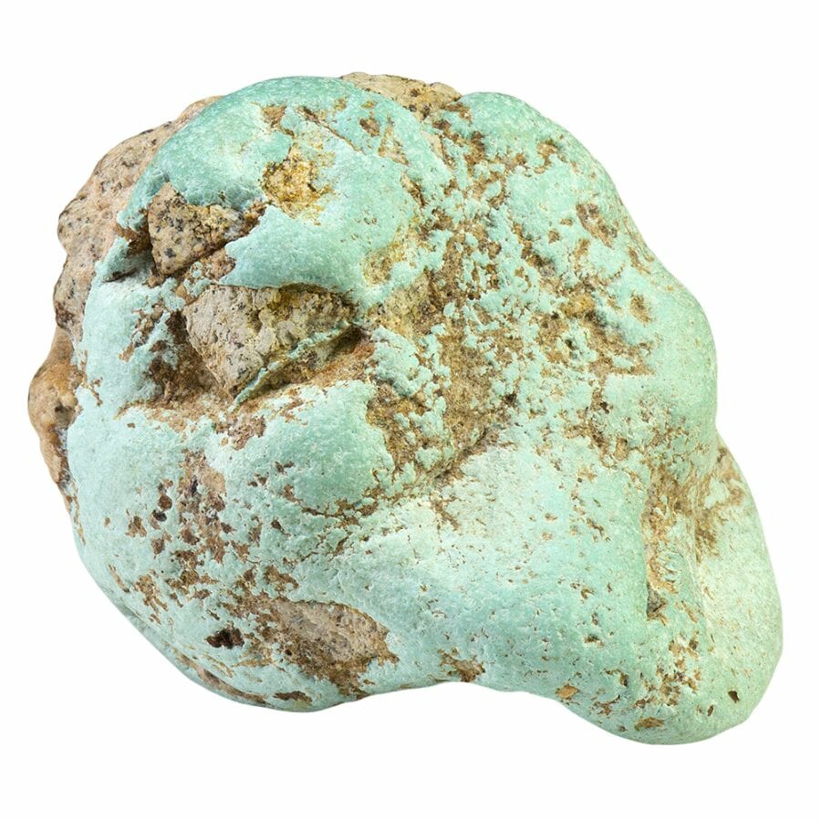 rough pale green-blue turquoise