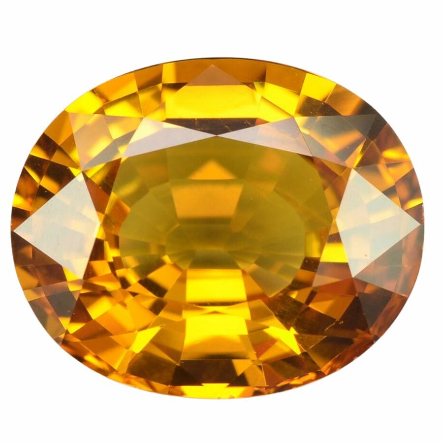 oval cut yellow sapphire