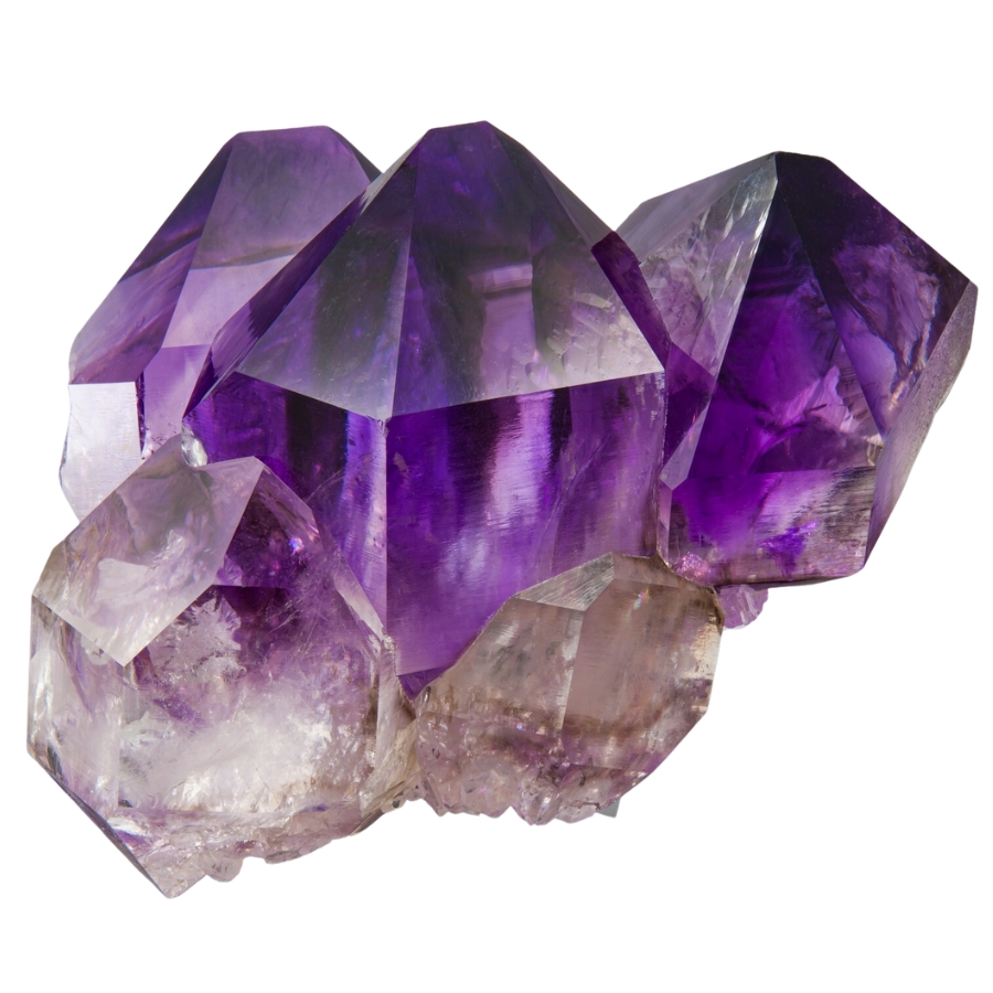 A stunning amethyst crystal cluster