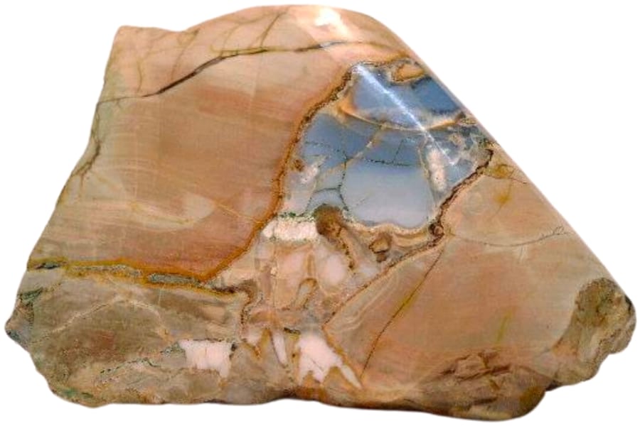 An Arizona opal with bluish coloration