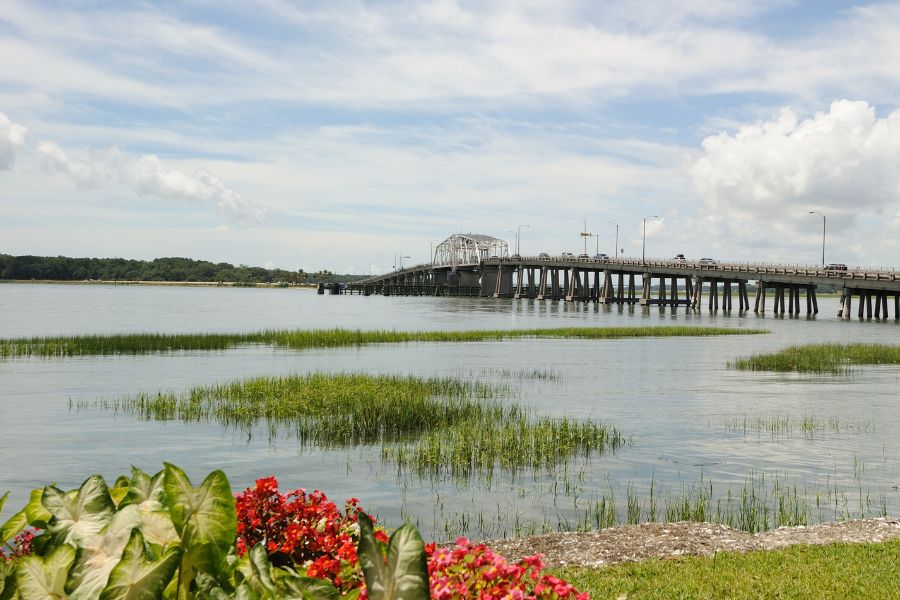 bridge across marshes