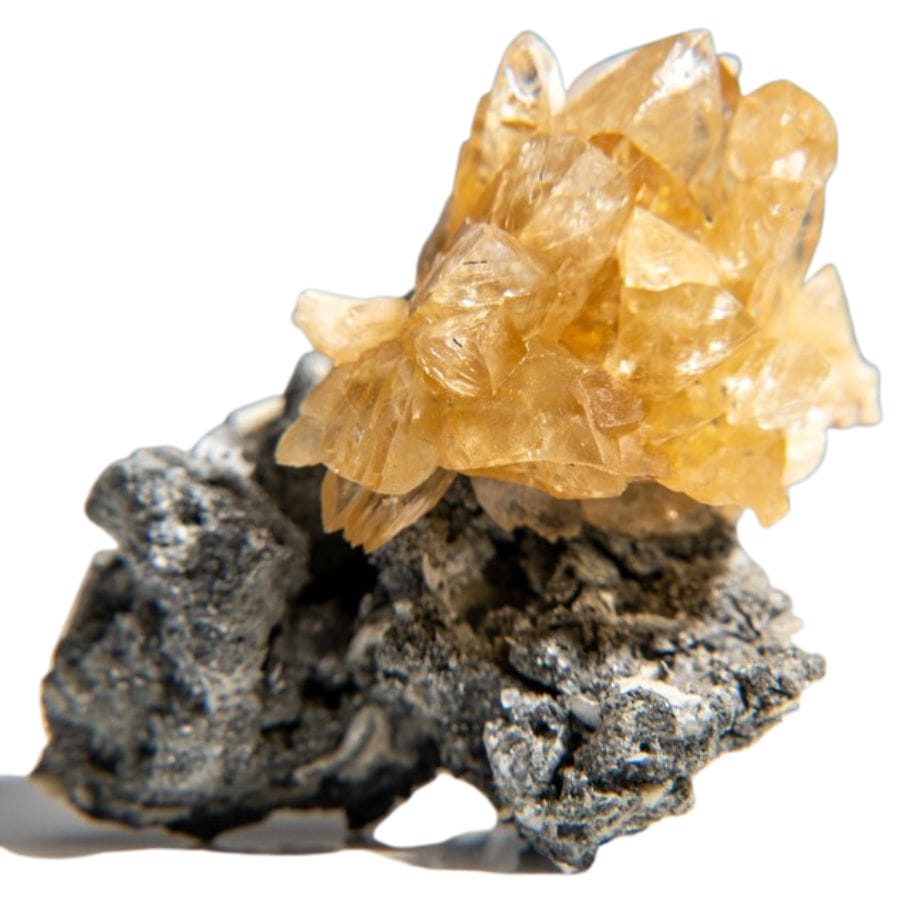 Yellow calcite formation found in Florida quarry