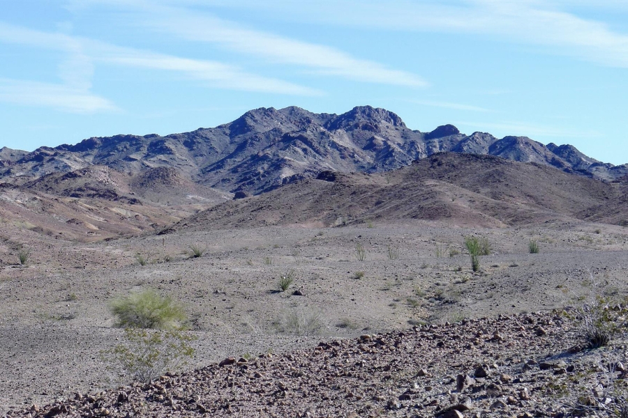 A picturesque view of the Chocolate Mountains