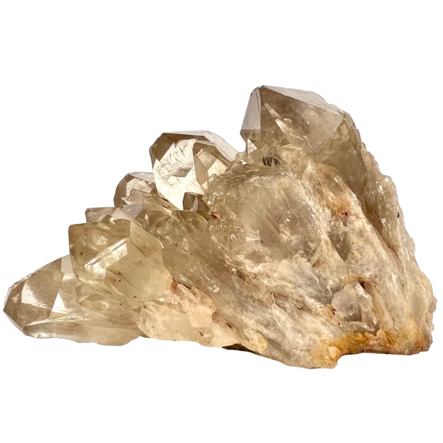 a large natural and rough citrine crystal cluster