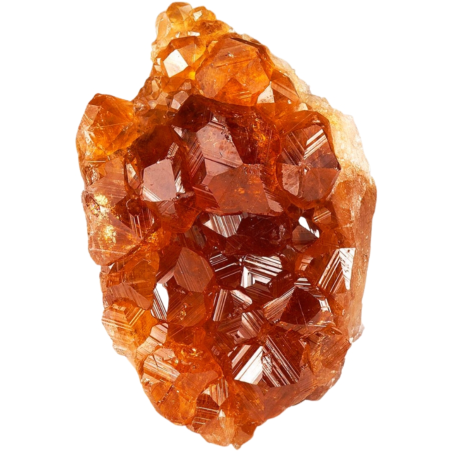 Stunning cinnamon-colored grossular garnet crystals