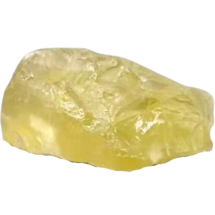 A raw and rough yellow topaz