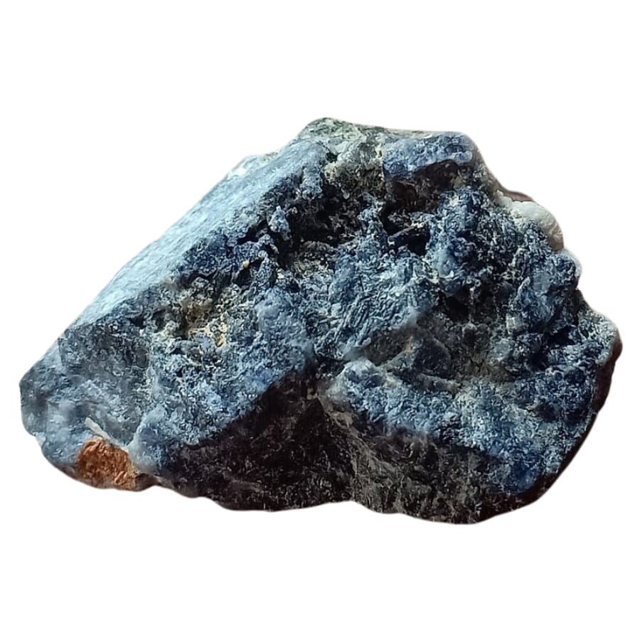 A gorgeous raw corundum crystal