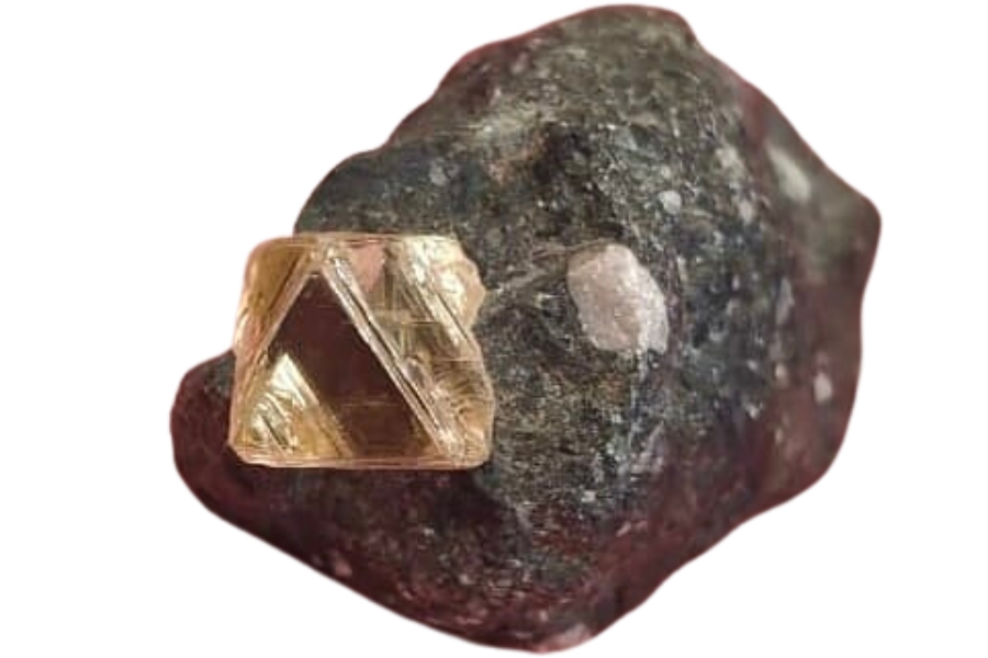 A rough diamond on kimberlite