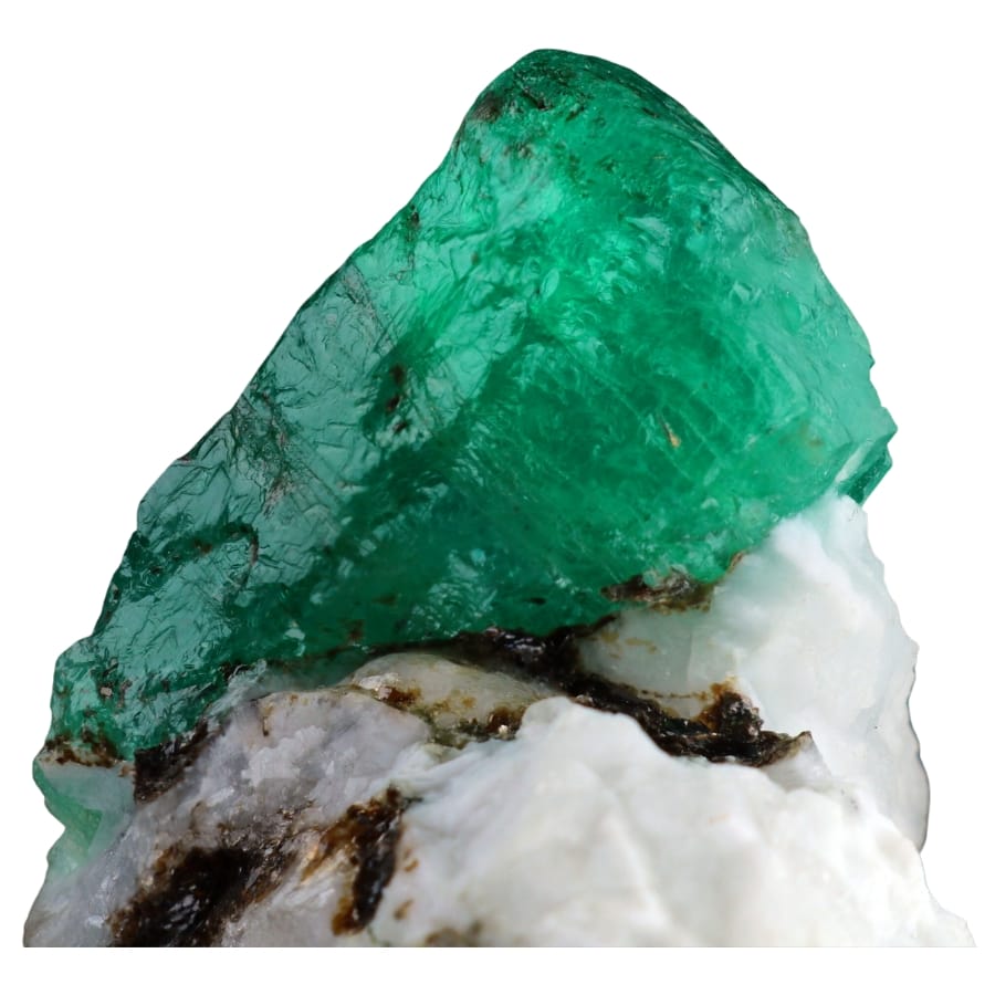 A marvelous emerald specimens with a distinct crystal formation