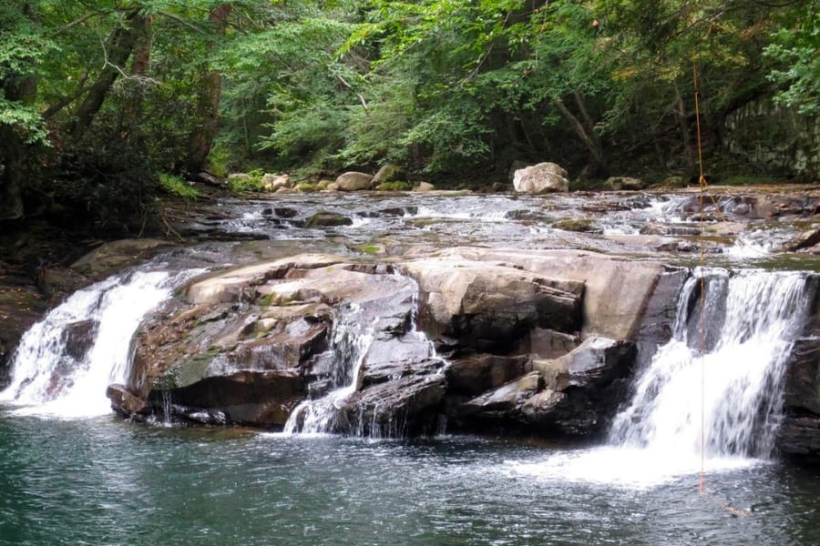 A look at the flowing waters at Glade Creek