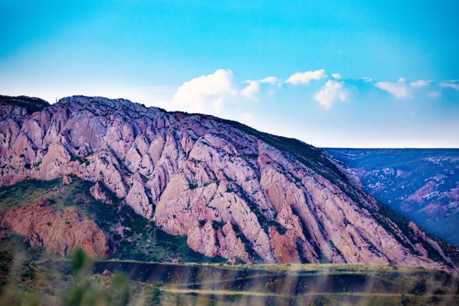 A picturesque view of the Iron Mountain where you can find diamonds