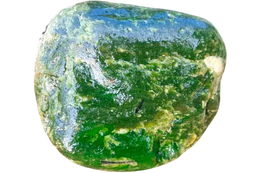 Great-quality nephrite jade with varying shades of green