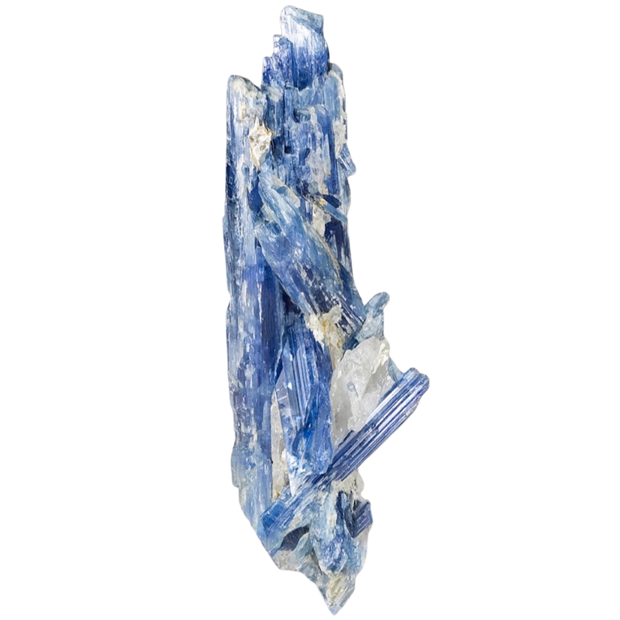 Blue-bladed kyanite crystals grouping