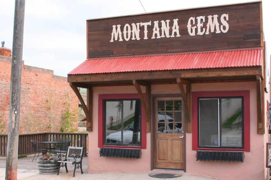 Building and front store area of Montana Gems