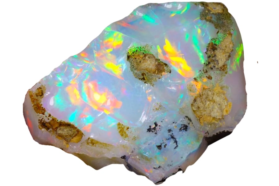 A natural Ethiopian welo rough opal