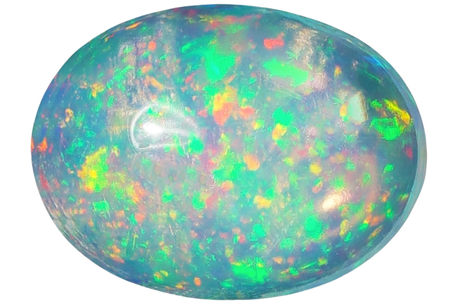 A dazzling piece of an opal gemstone