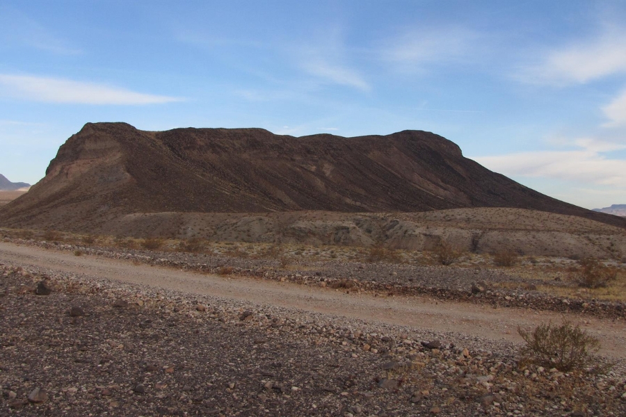 The beautifully formed Opal Mountain where you can find opal specimens