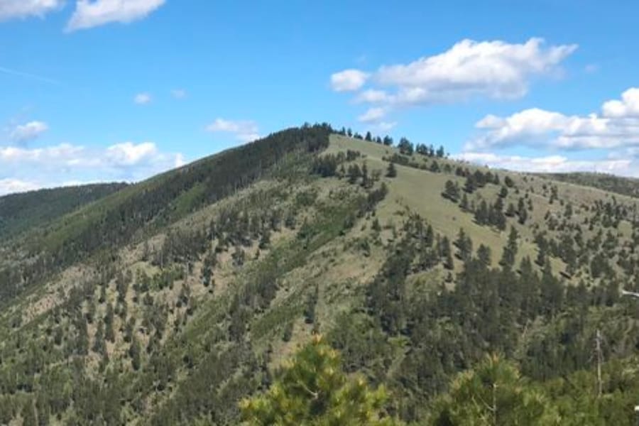 One of the peaks in Pattee Canyon