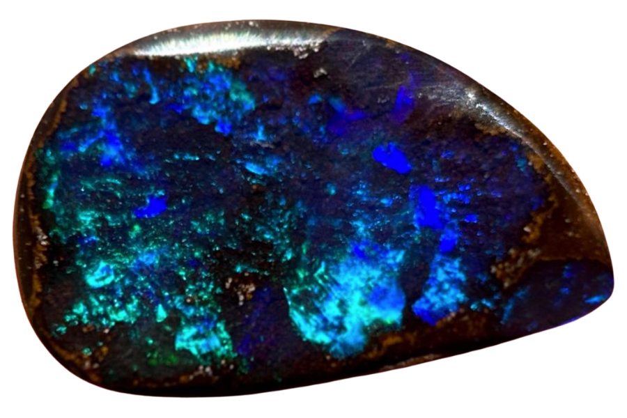 A gorgeous opal specimen with different blue hues