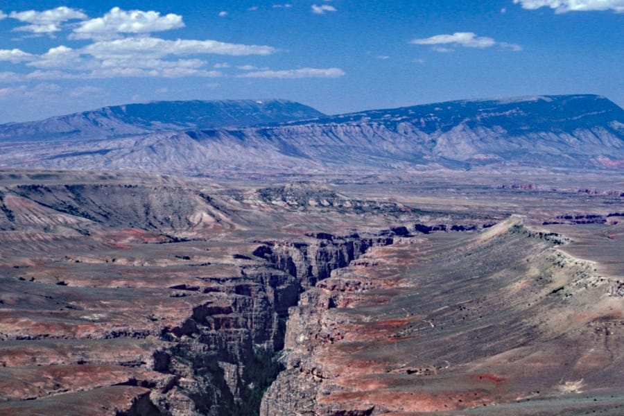 A view of the amazing rock formations at the epic Pryor Mountains