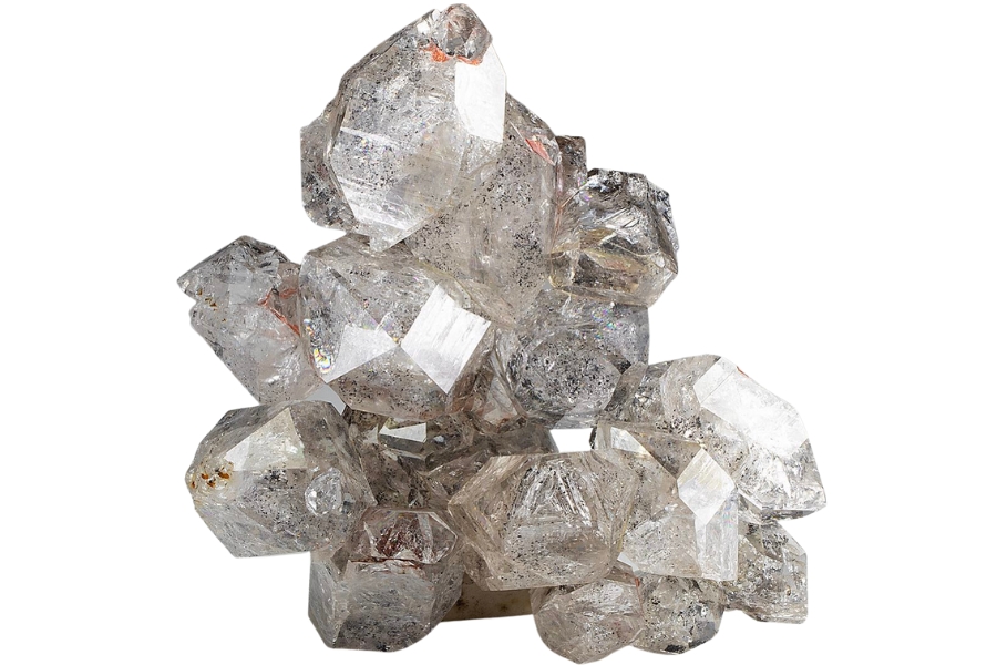A cluster of glassy Herkimer diamonds from Ace of Diamonds Mine