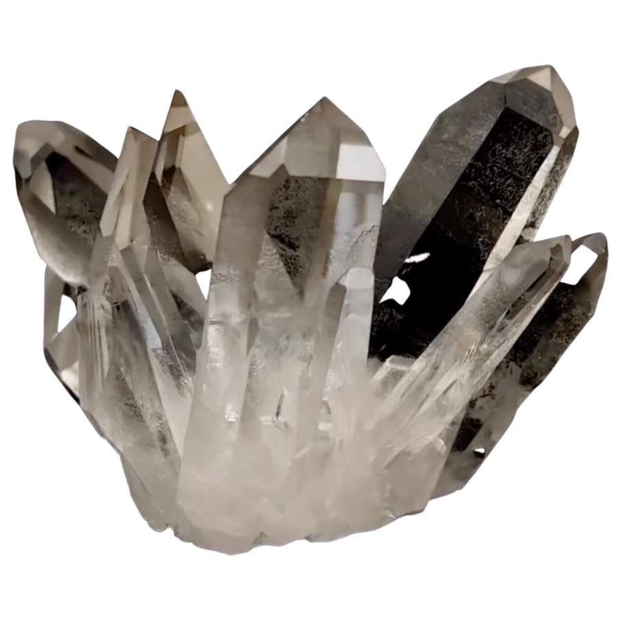 A gorgeous quartz with big spiky crystals