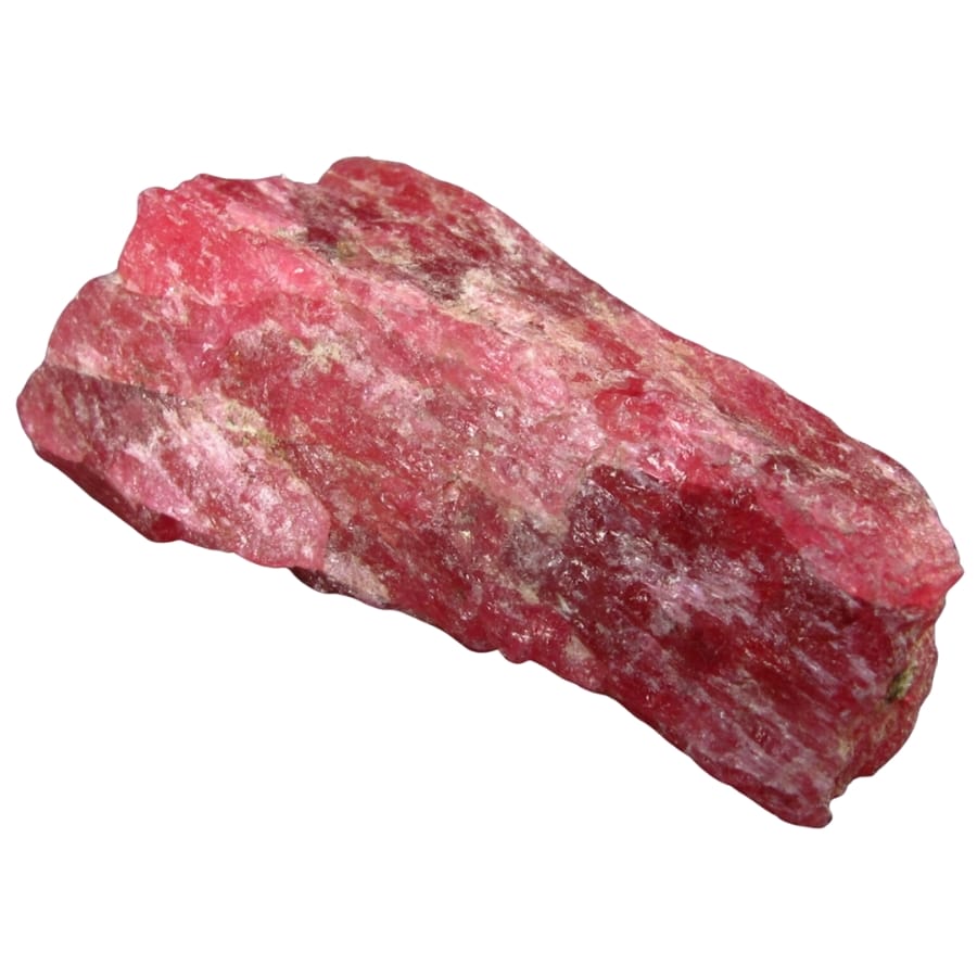 A lovely bright pink raw rhodonite specimen