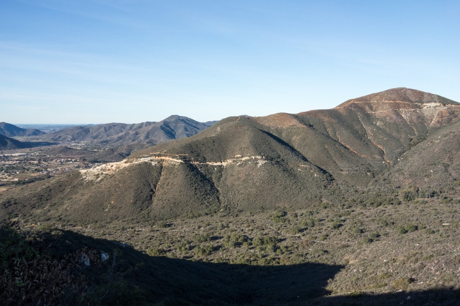 The stunning and famous Tourmaline Queen Mountain where you can find tourmaline crystals 