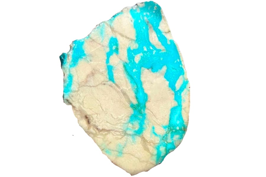 A vibrant sky blue turquoise from Arkansas