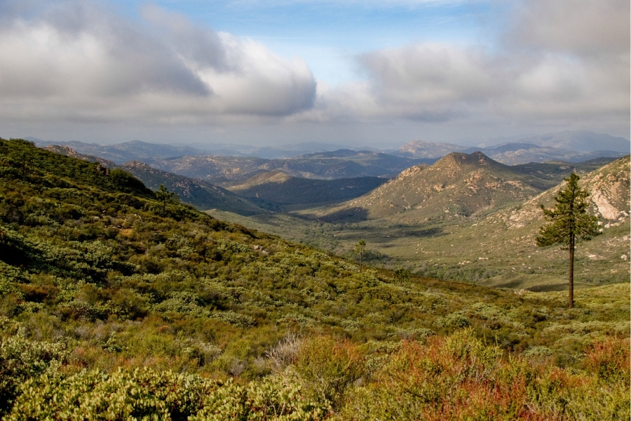 Stunning views of mountain ranges