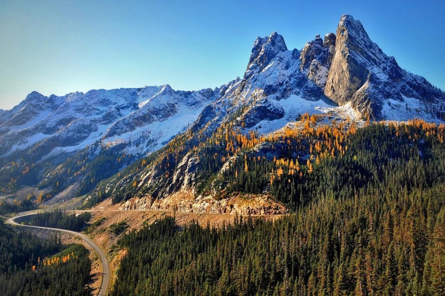 A majestic formation along the scenic view